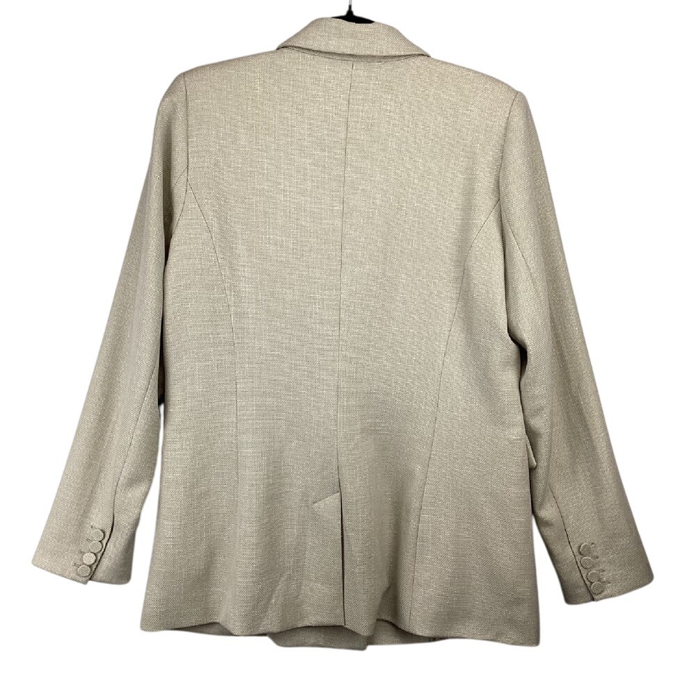 House of‎ Harlow 1960 Blazer Size Medium Beige Double Breasted Business Casual - Picture 4 of 8